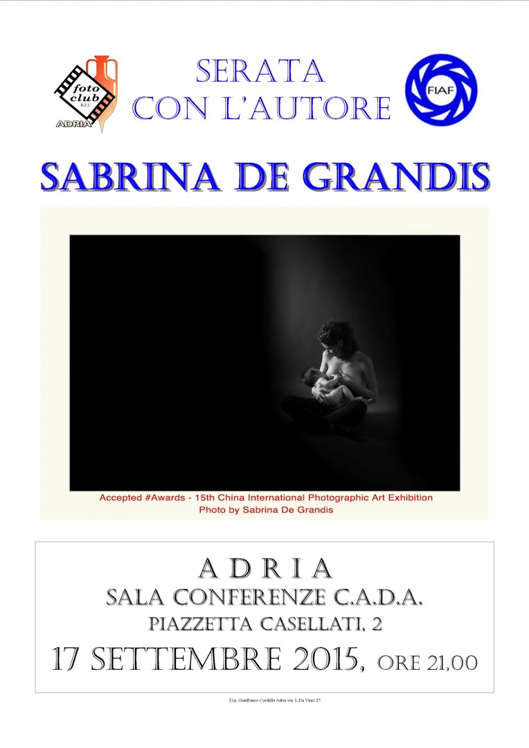 Serata autore: Sabrina De Grandis